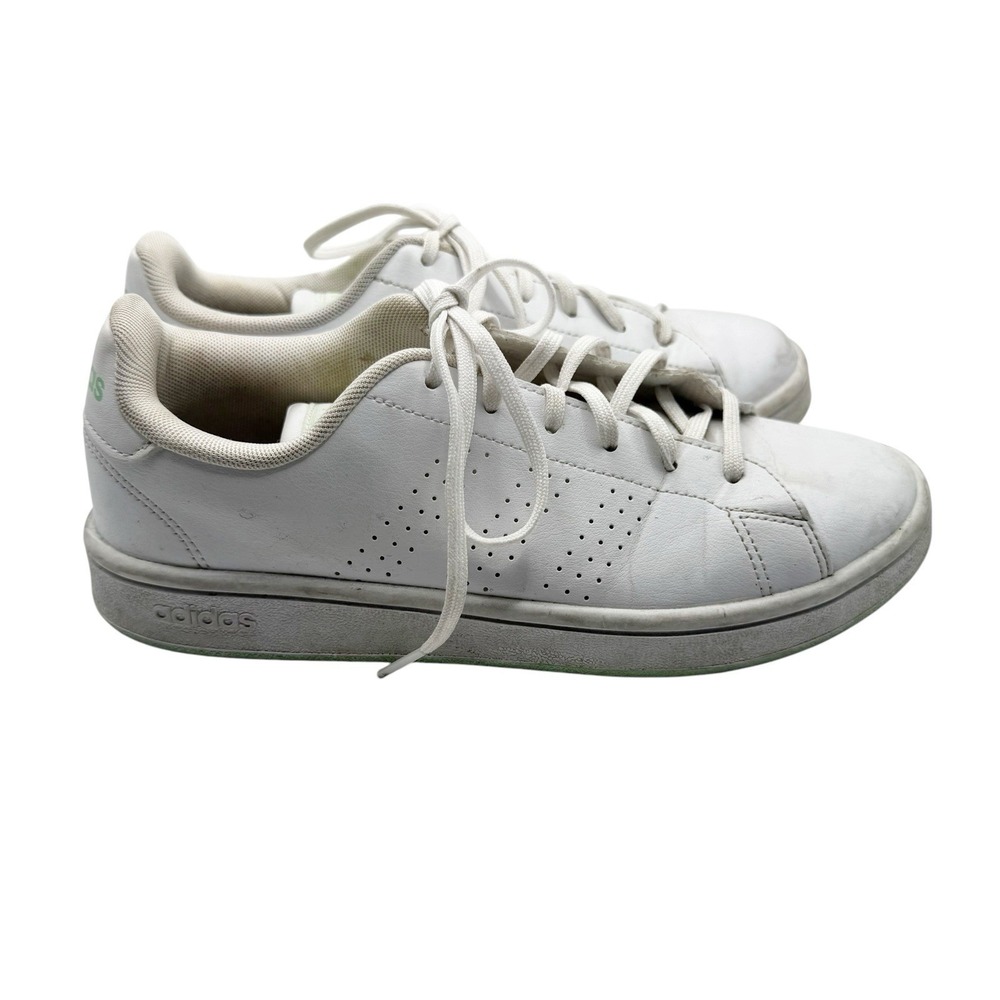 Adidas Women's Shoes 6 Advantage Base‎ White Green sneakers kicks